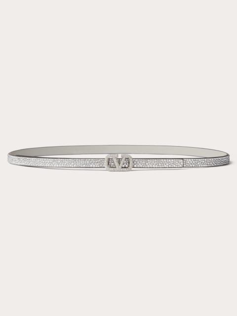 VLOGO SIGNATURE BELT WITH CRYSTALS 10 MM