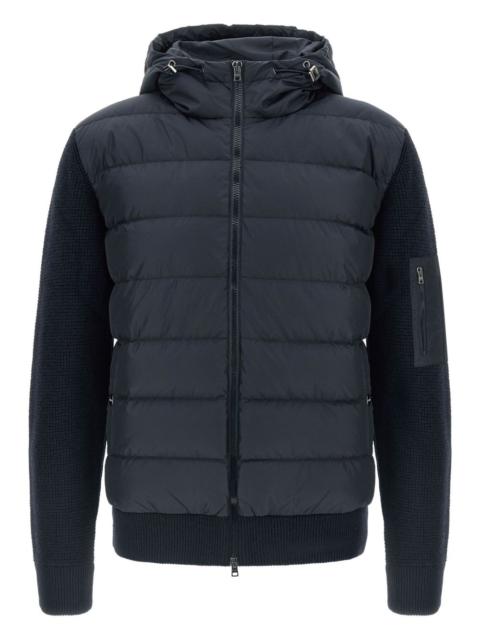 Herno padded-knitted down jacket