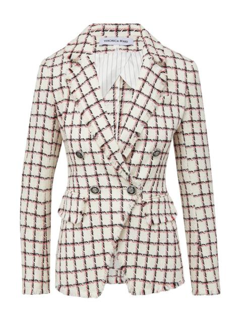 VERONICA BEARD TAJA GRAPHIC TWEED DICKEY JACKET