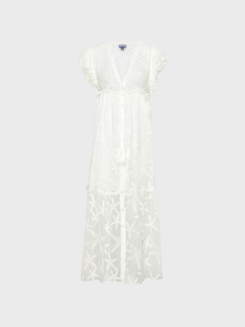 Vilebrequin Women Long Transparent Silk Starfish Dress