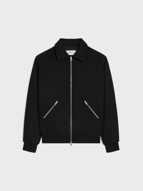 CELINE teddy jacket IN TEXTURED WOOL