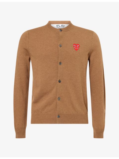 Comme des Garçons PLAY Double Heart Wool Knit Cardigan