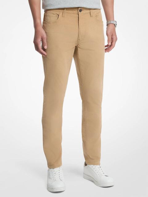 MICHAEL KORS Parker Stretch Cotton Blend Pants