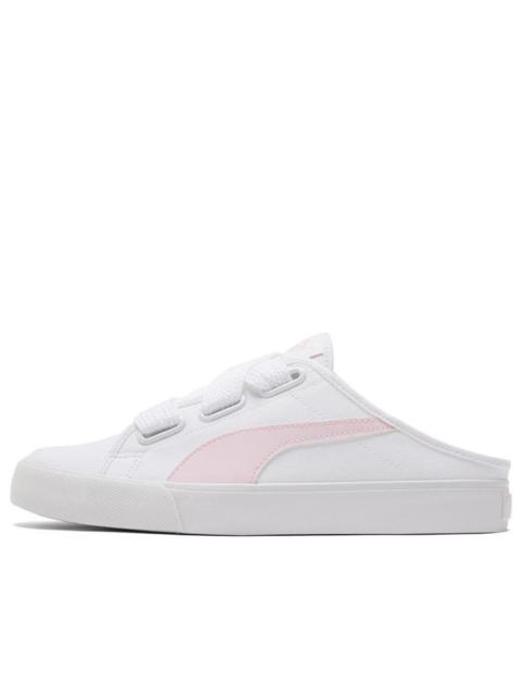 PUMA (WMNS) PUMA Bari Mule Ribbon Casual Skateboarding Shoes White Pink 382331-04
