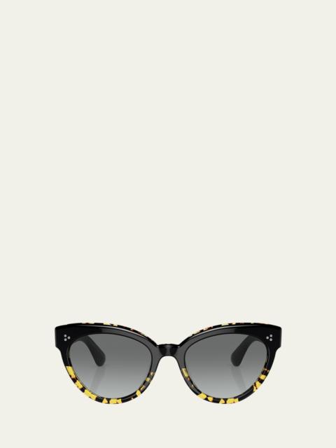 Oliver Peoples Gradient Acetate Cat-Eye Sunglasses