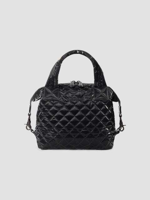 MZ Wallace Women's Small Sutton Deluxe Quilted Tote Bag - Black