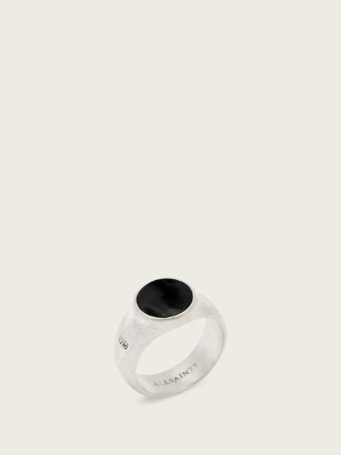 ALLSAINTS SPIKE ONYX STONE RING