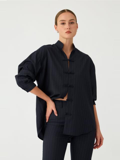 SAU LEE LEO PINSTRIPE SHIRT