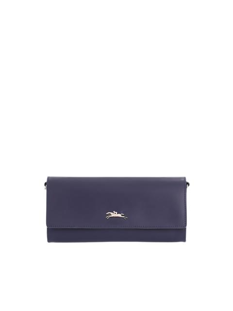 Longchamp horse-rider logo chain wallet
