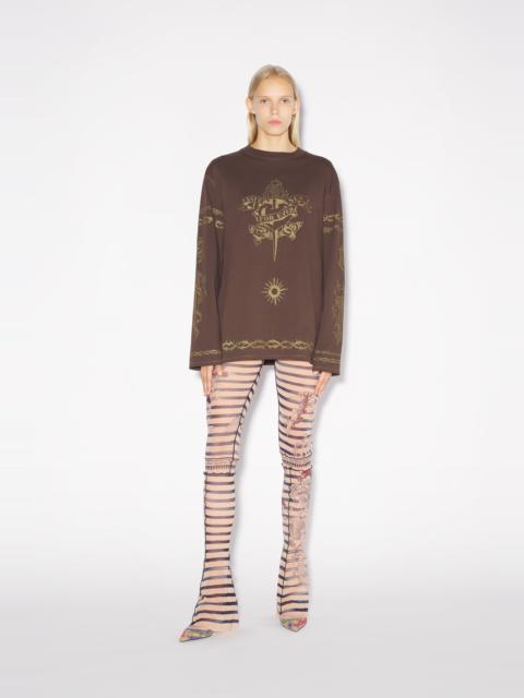 Jean Paul Gaultier THE BROWN TATTOO SAFE SEX SWEATSHIRT