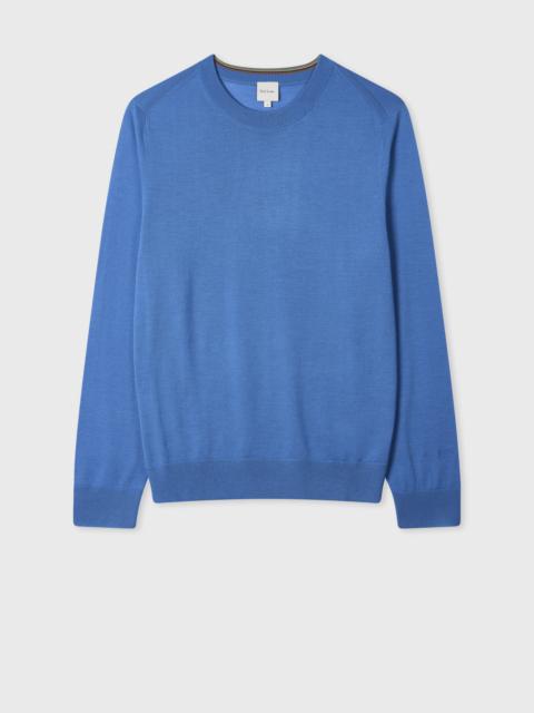 Paul Smith Cobalt Blue Washable Merino Wool Sweater