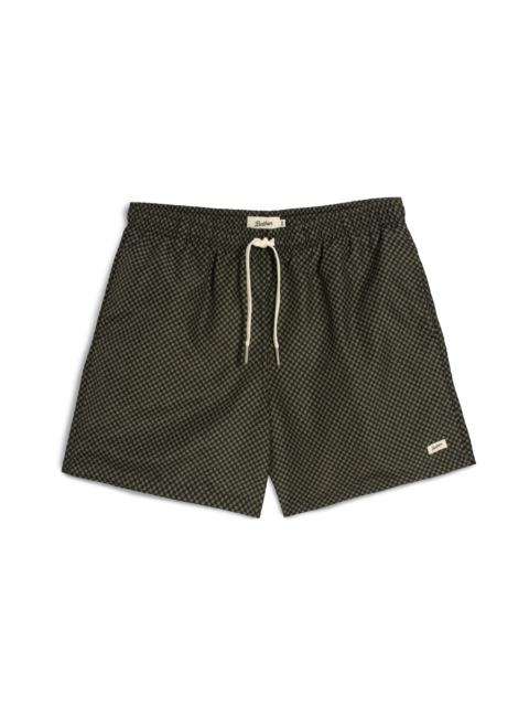 Bather Clover Checker Swim Trunk