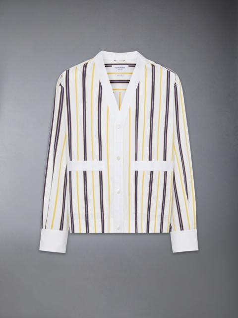 Thom Browne REPP STRIPE POPLIN SHIRT