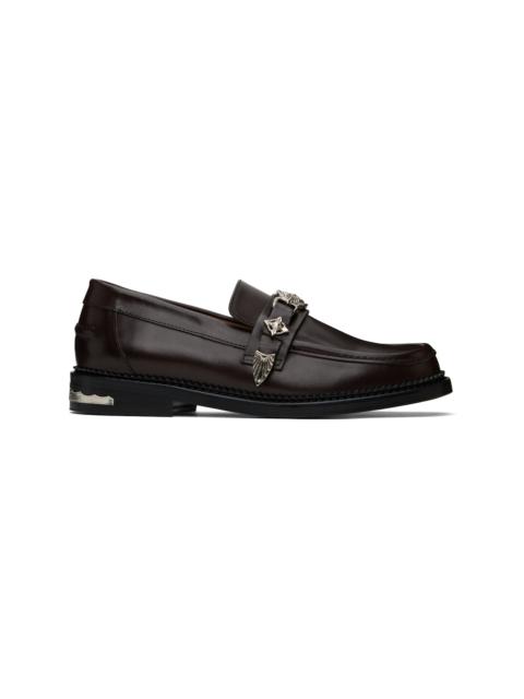 TOGA VIRILIS SSENSE Exclusive Brown Metal Loafers
