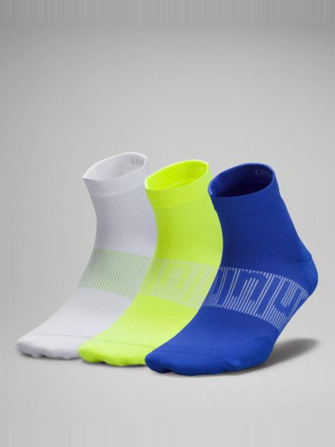 lululemon Men's Power Stride Ankle Socks Stripe *3 Pack