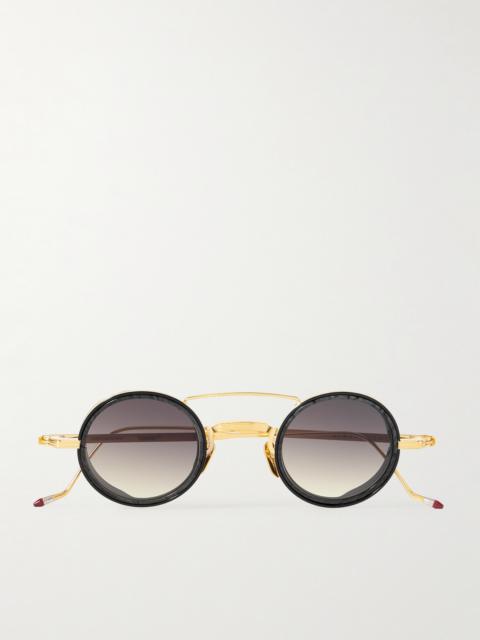 JACQUES MARIE MAGE Ringo 2 Round-Frame Gold-Tone and Acetate Sunglasses
