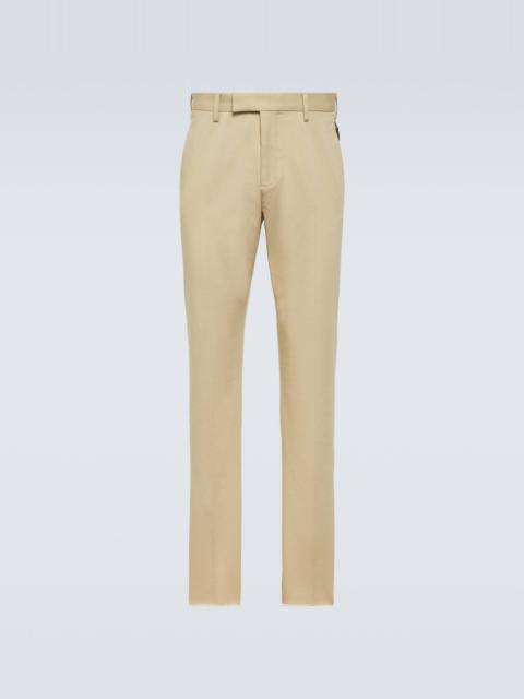 Cotton slim chinos