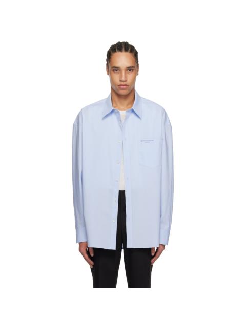 Tシャツ・カットソー WOOYOUNGMI SS25 Light blue poplin shirt (W251DS01 802L) wooyoungmi-black-string-t-