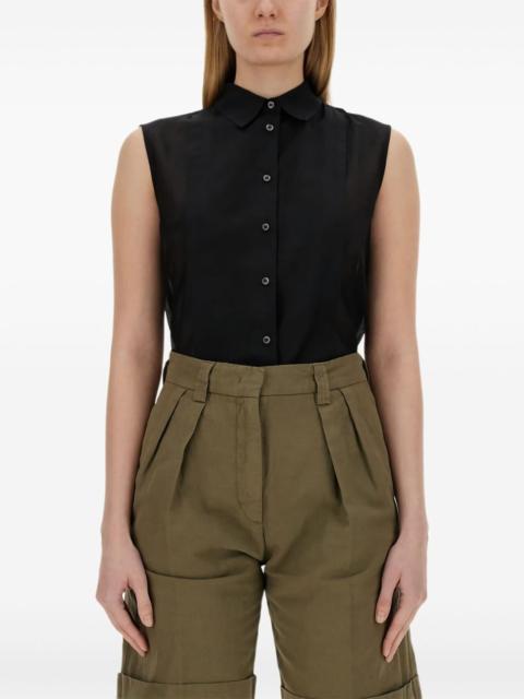 Aspesi sleeveless collared shirt