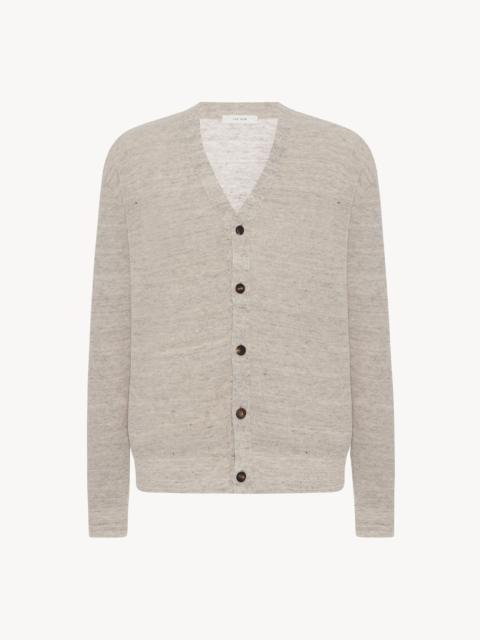 The Row Leopold Cardigan in Cotton and Linen
