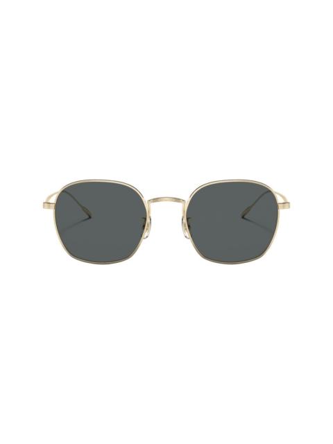 Oliver Peoples Adès square-frame titanium sunglasses