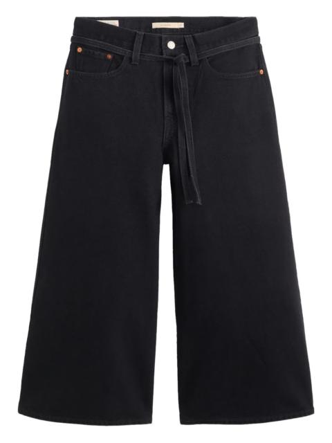Levi's tie-belt cotton jeans
