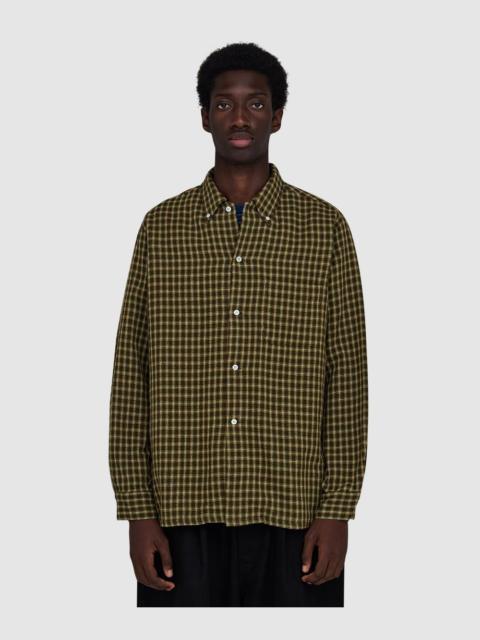 BEAMS PLUS Open B.D. panama plaid double face shirt