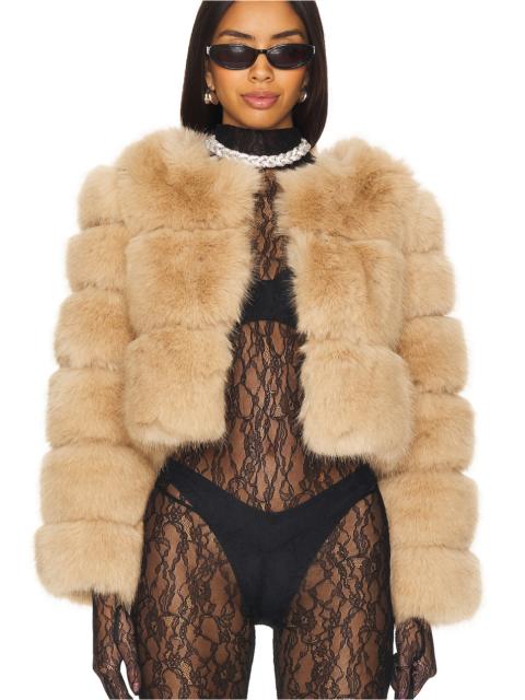 Line & Dot Liana Faux Fur Jacket