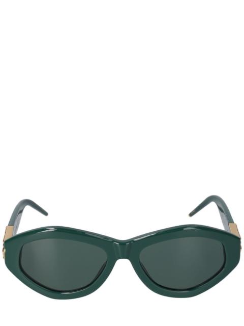 CASABLANCA Monogram plaque oval sunglasses