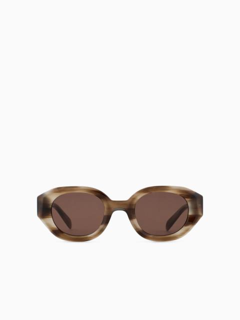 Men’s irregular-shaped sunglasses