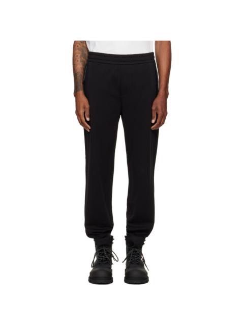 Moncler Black Cotton Terry Sweatpants