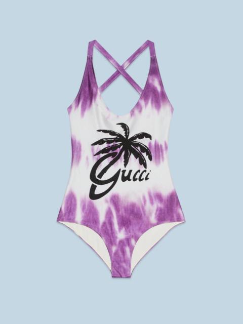 GUCCI Tie-dye lycra swimsuit