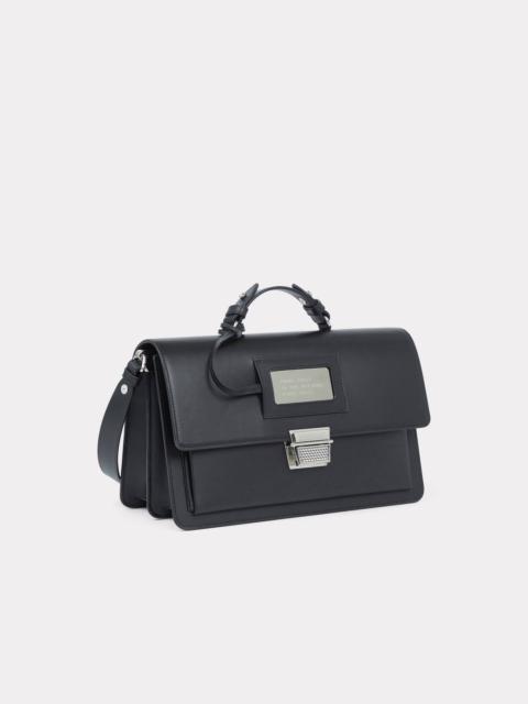 KENZO 'Rue Vivienne' large leather bag with strap