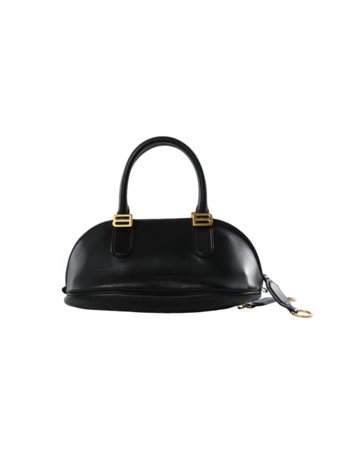BALENCIAGA Bolero Bowl Mini Bag "Black / Plum" 868585 2ACJS 1000