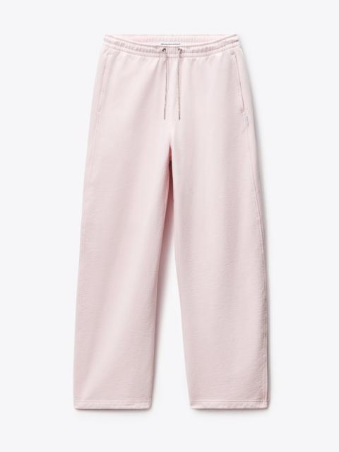 Alexander Wang Crystal Hotfix Drawcord Mid-Rise Sweatpant