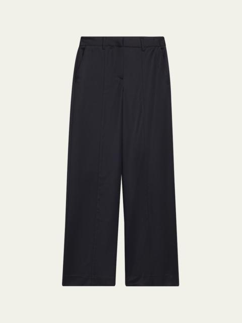 TWP Elizabeth St Satin-Faced Wool Suiting Pants