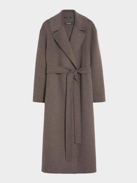Max Mara Luna Wool Long Wrap Coat