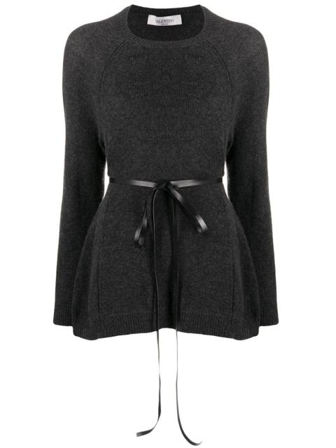 Valentino ribbon belted jumper