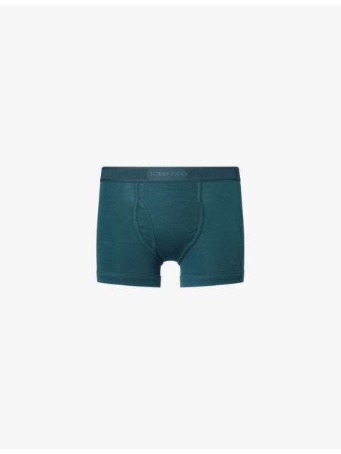 TOM FORD Tonal Logo-Waistband Cotton-Jersey Boxer Briefs