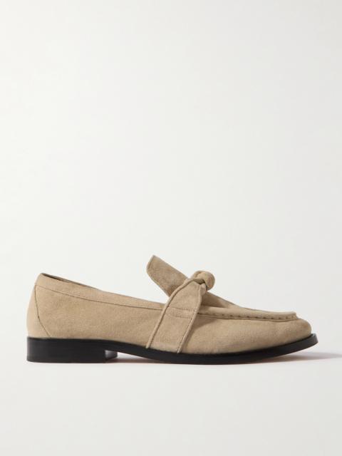 Bottega Veneta Astaire Embellished Suede Loafers