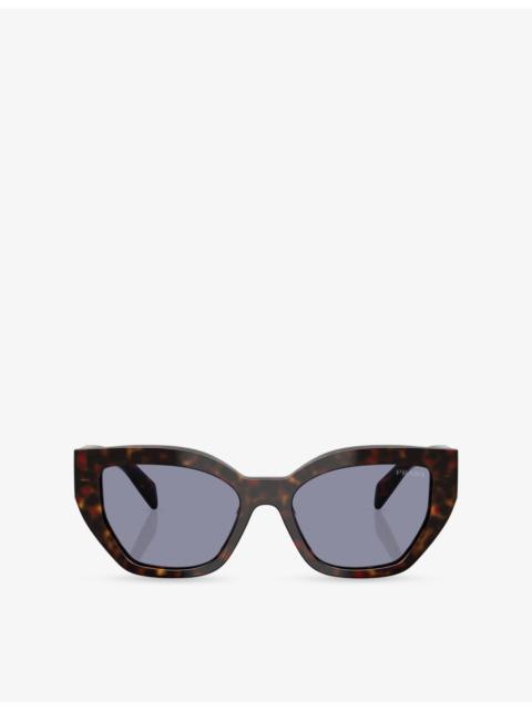 Prada PR A09S Butterfly-Frame Acetate Sunglasses