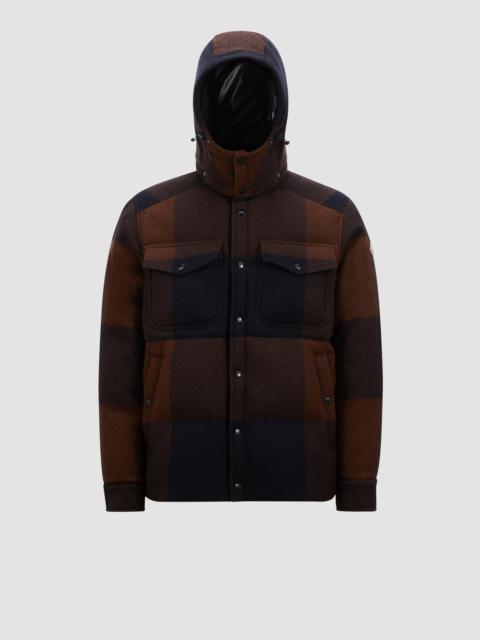 Ladurns Hooded Wool Down Shirt Jacket