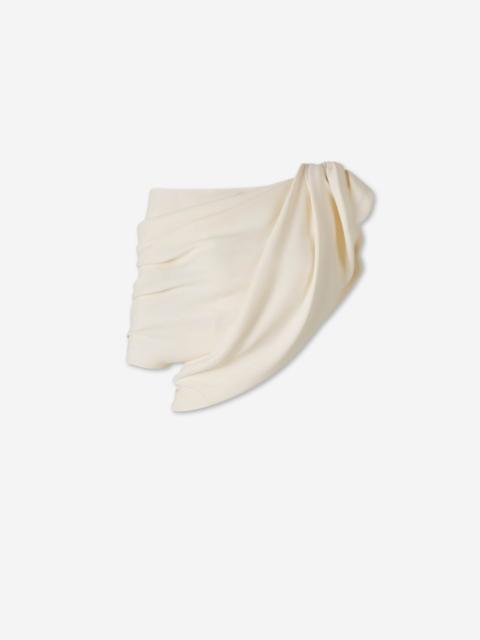 BALENCIAGA ASYMMETRICAL DRAPED TOP