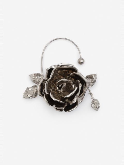 MAGDA BUTRYM Rose ear cuff in silver