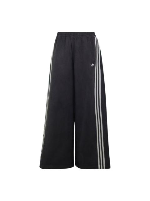 adidas (WMNS) adidas Adilenium Season 6 Faux Suede Track Pant Asia Sizing 'Black' LH1928