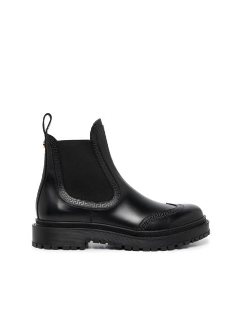 embossed chunky chelsea boot