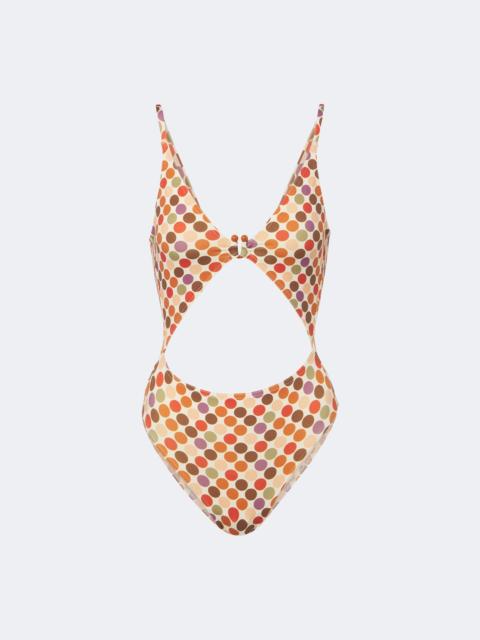 ERES Nightlife cutout polka-dot swimsuit