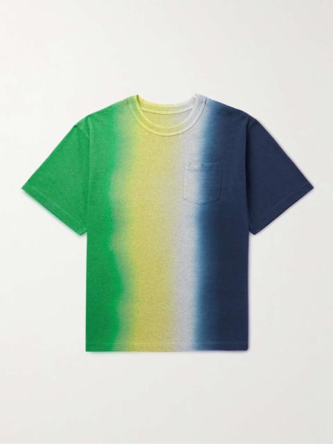 sacai Tie-Dyed Cotton-Jersey T-Shirt