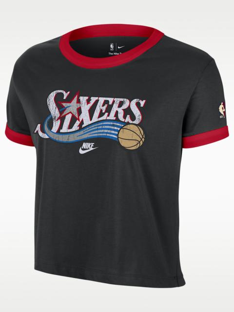 Nike Philadelphia 76ers Essential Hardwood Classics Women's Nike NBA T-Shirt