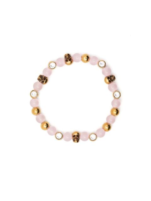 skull-charm bead bracelet
